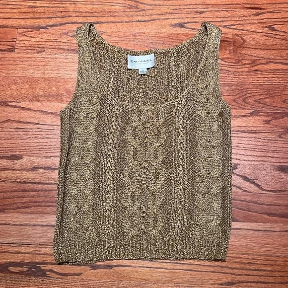 Gold knitted top - Picture 1 of 4